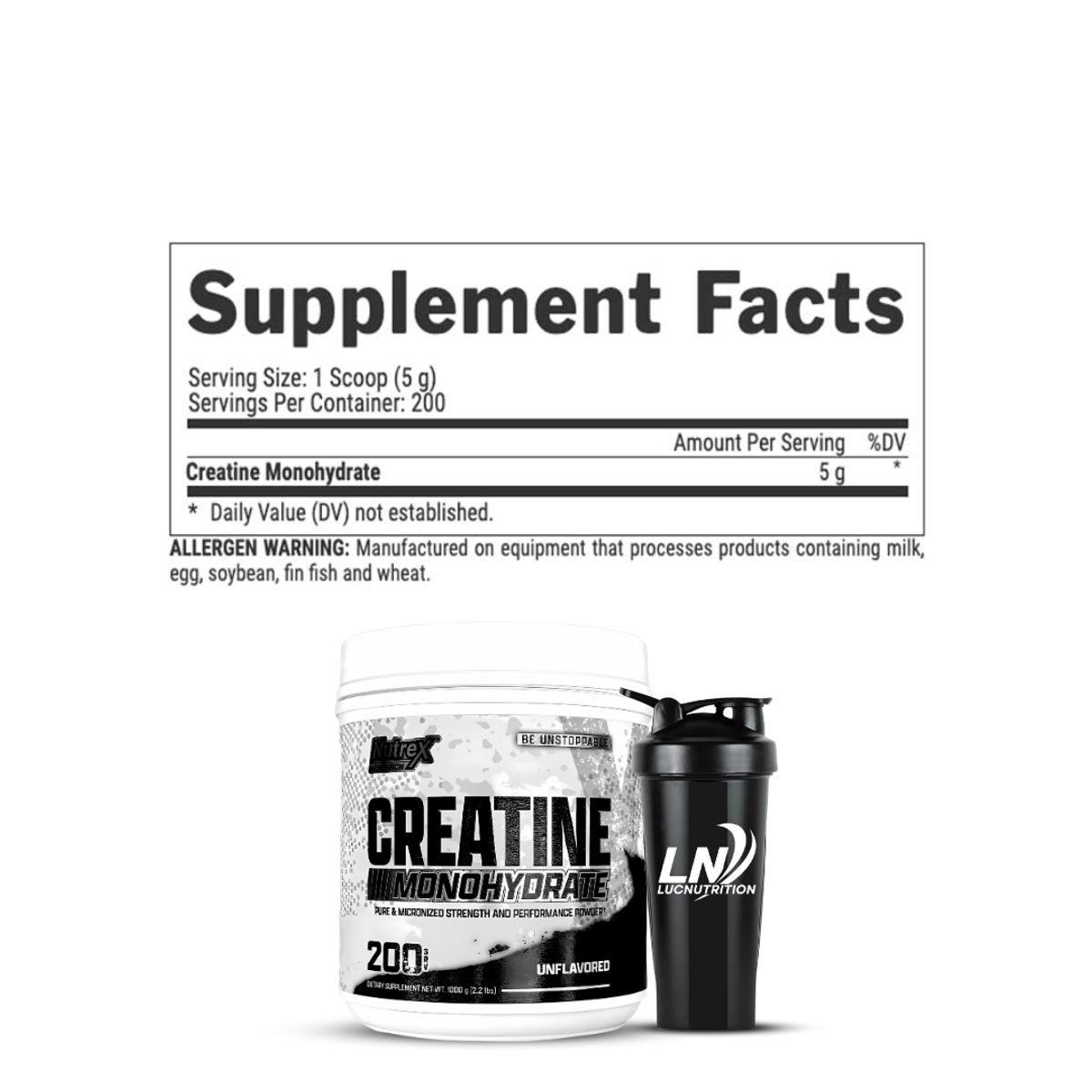 NUTREX RESEARCH - Creatina Nutrex Research 1 kg - 200 servicios