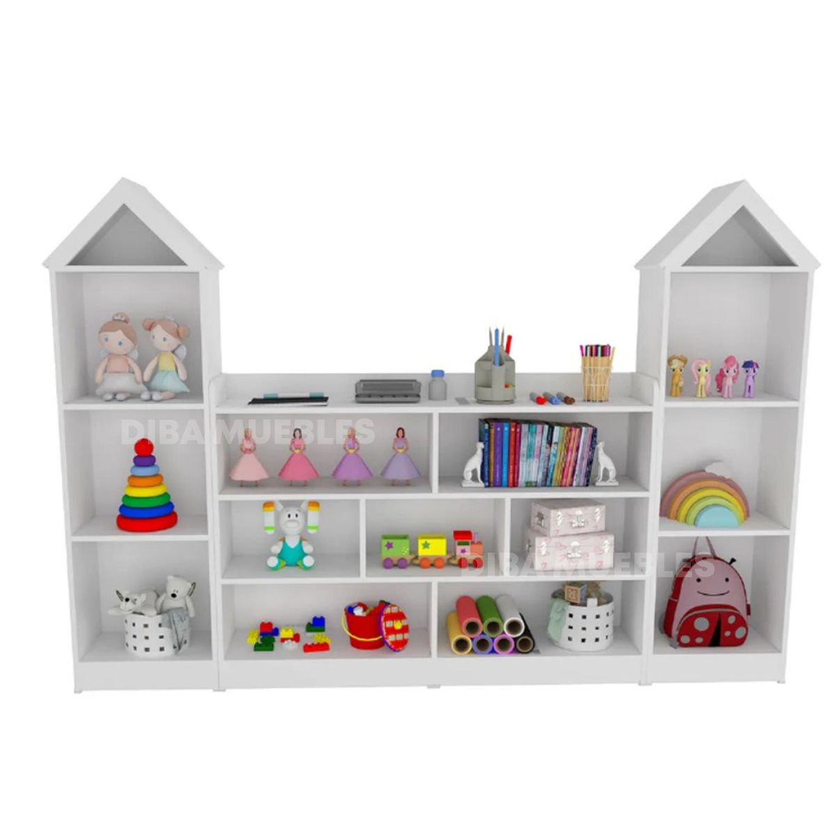 DIBA MUEBLES - Librero Infantil Casa Aneko  - DIBA Muebles