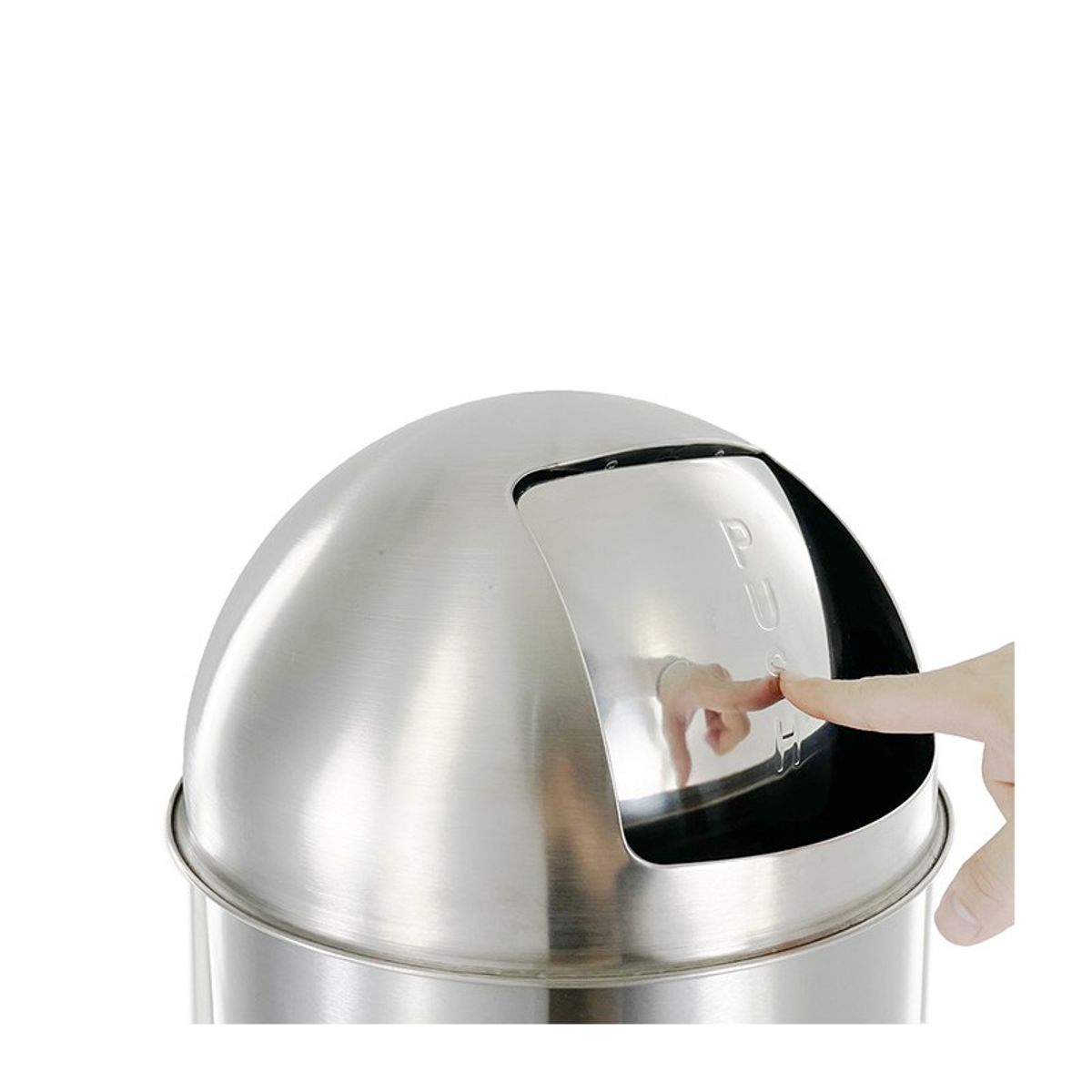 FACUSA - PAPELERA 60LT INOX PUSH D365X89CM