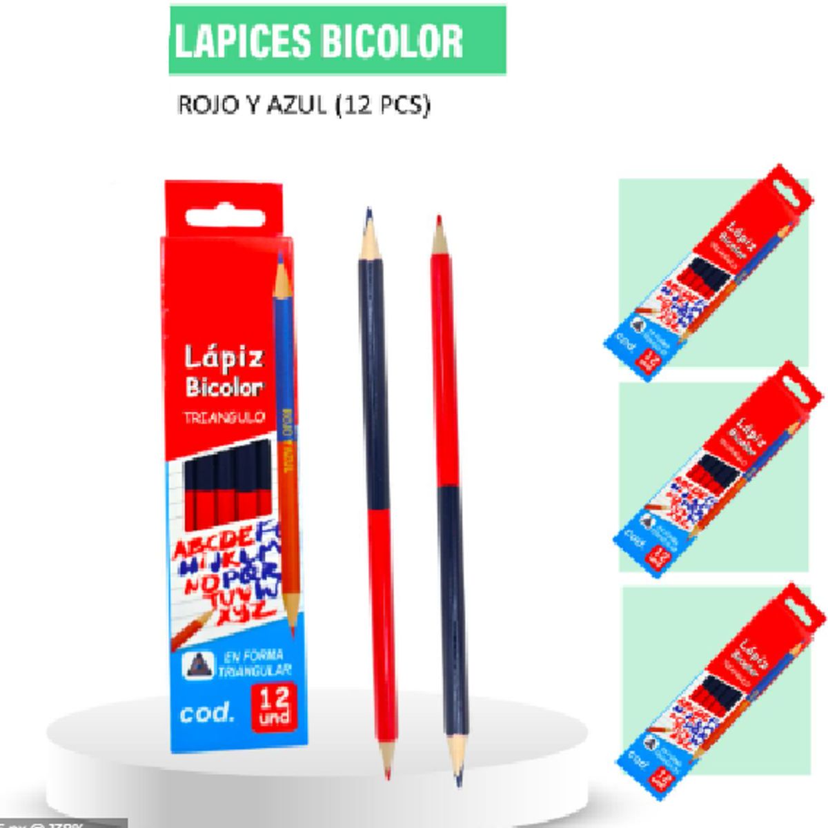 GENERICO - Lápiz Bicolor Caja X 12 Und