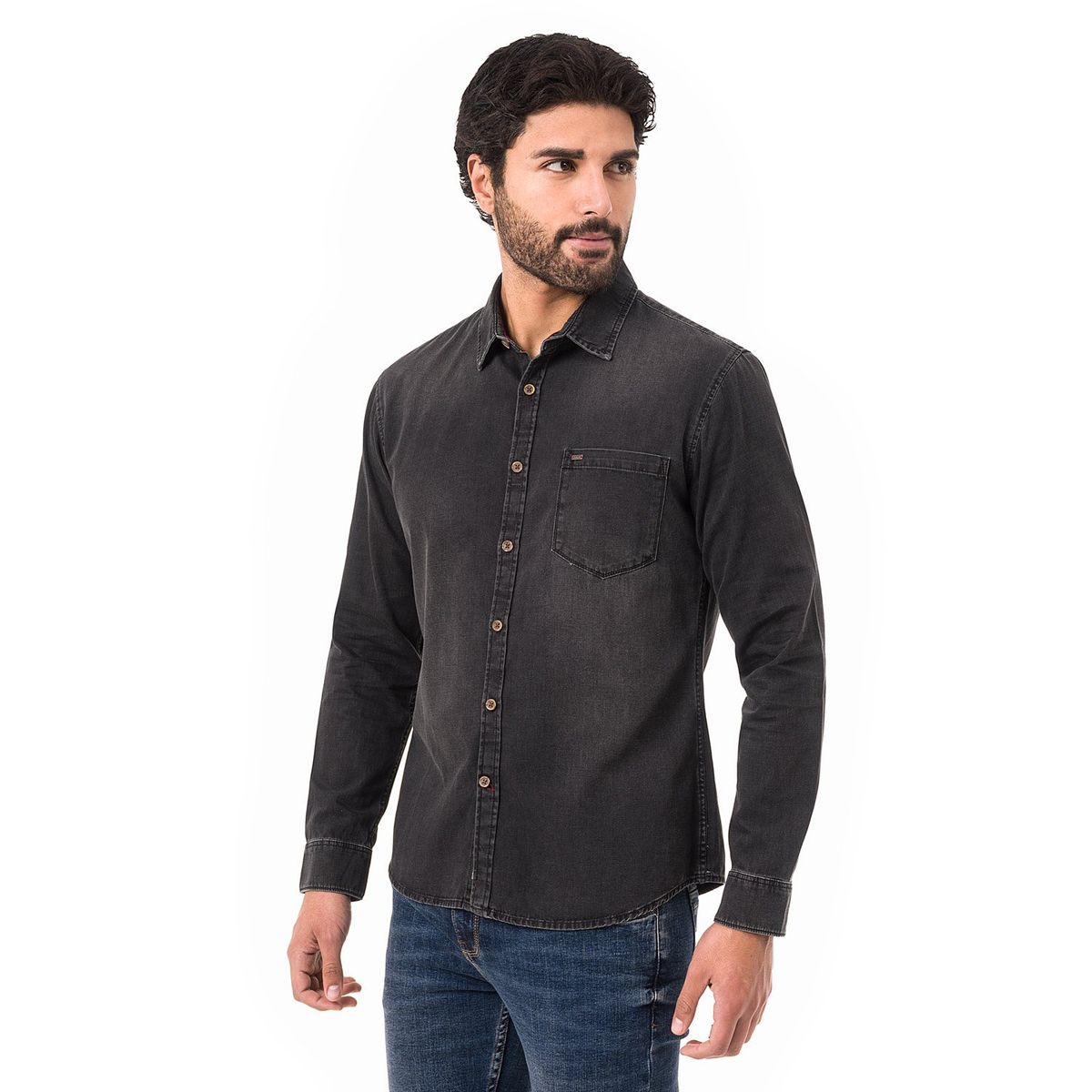 PIONIER - Camisa Clasico Denim Yefri Ml Hombre