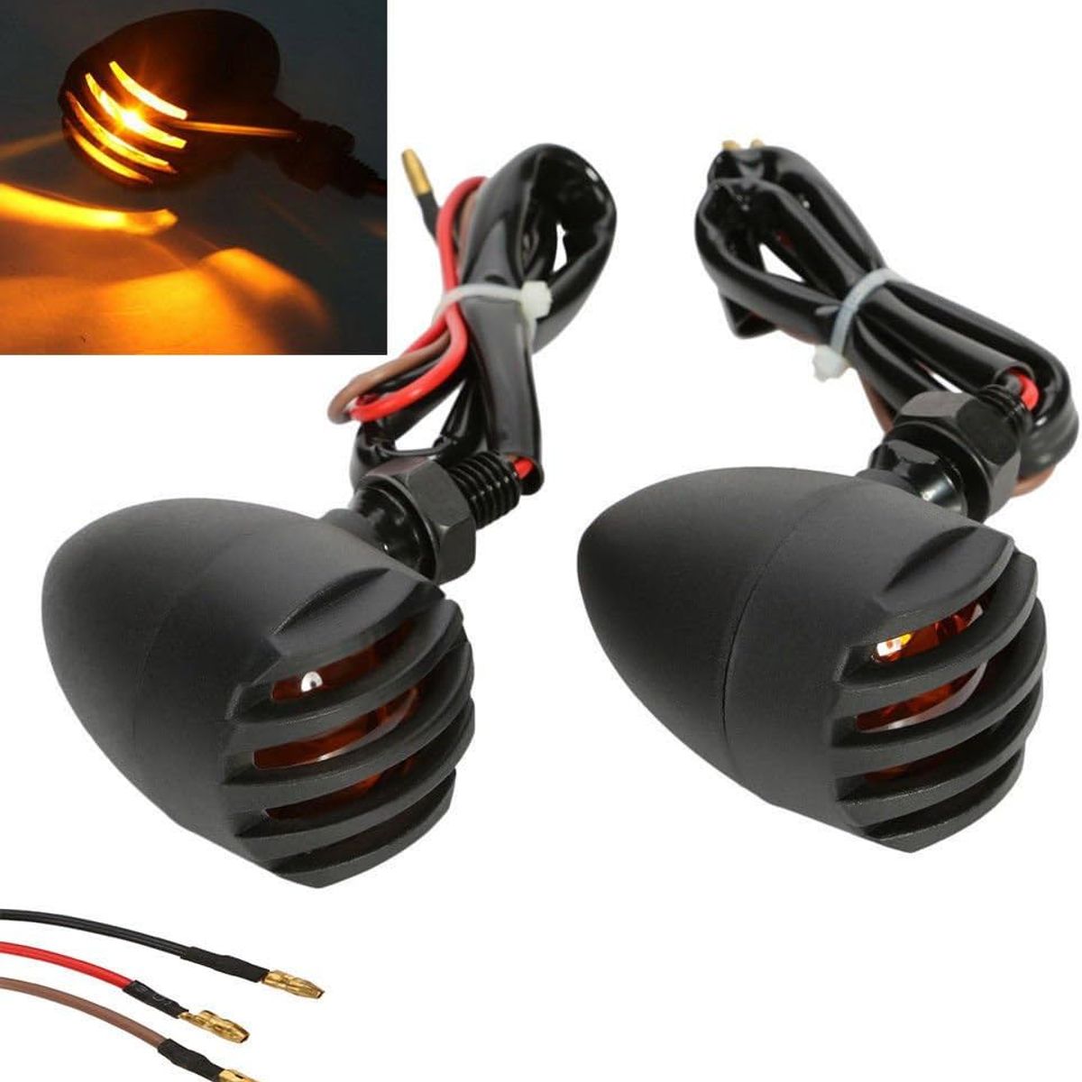 GENERICO - Direccional Cafe Racer Led