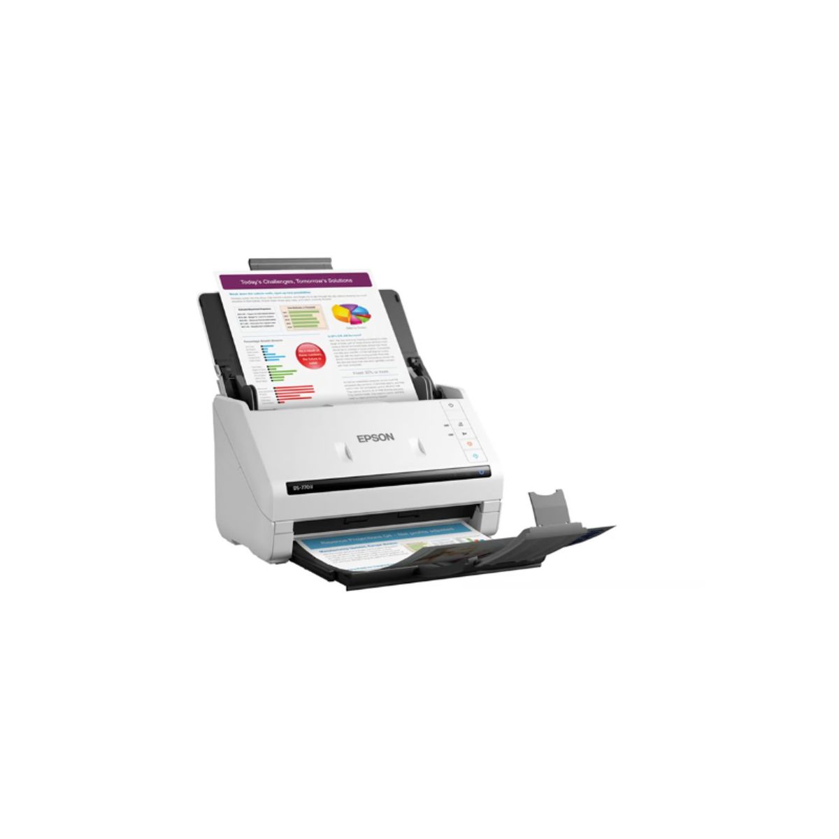 EPSON - Escáner Epson DS-770 II 45 ppm/90 ipm, USB 3.0 de alta velocidad