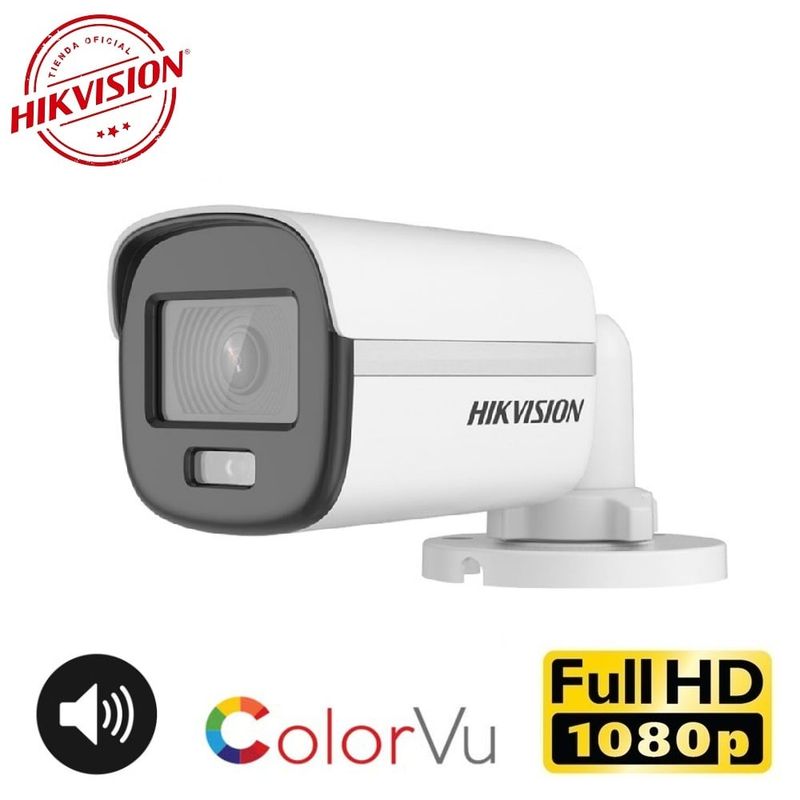 HIKVISION - Cámara Tubo FullHD Color VU con AUDIO Hikvision