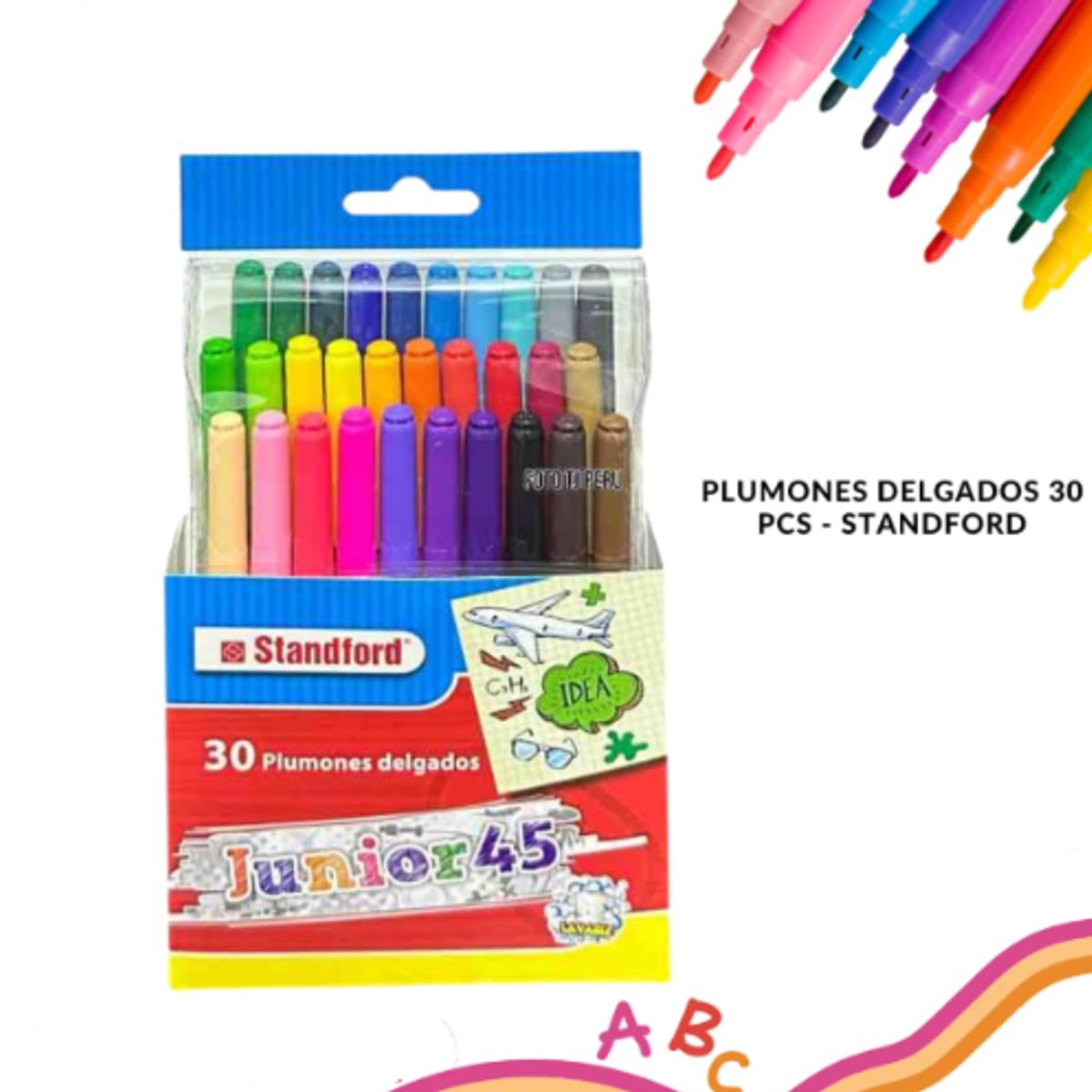 GENERICO - Set de Plumones Delgados