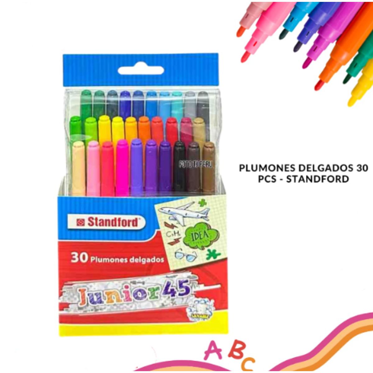 GENERICO - Set de Plumones Delgados