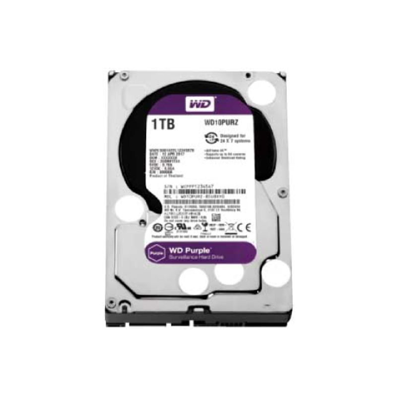 WESTERN DIGITAL - DISCO DURO PURPLE WD 1 TB SATA VIDEO VIGILANCIA