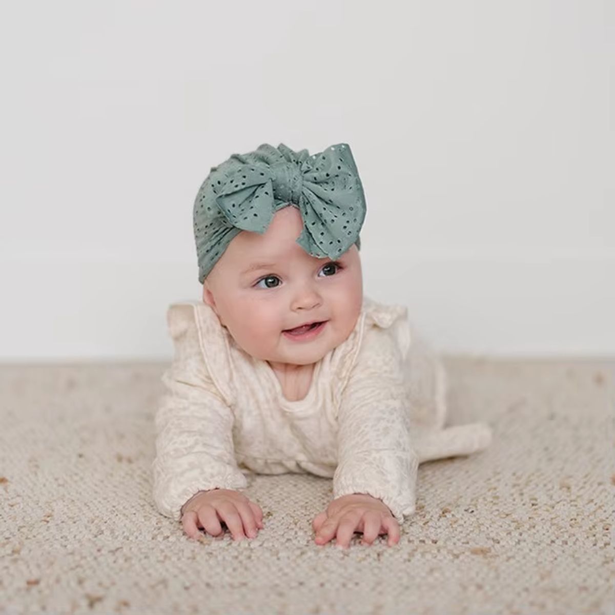 LUCALAND - Turbante broderie de colores para bebé