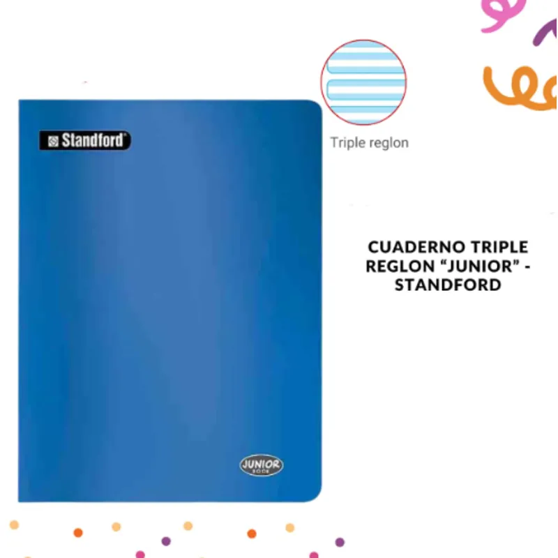 GENERICO - CUADERNO TRIPLE RENGLON