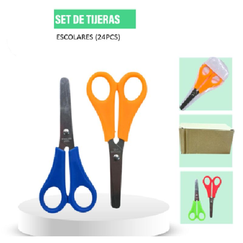 GENERICO - TIJERAS ESCOLARES 24 UNDS