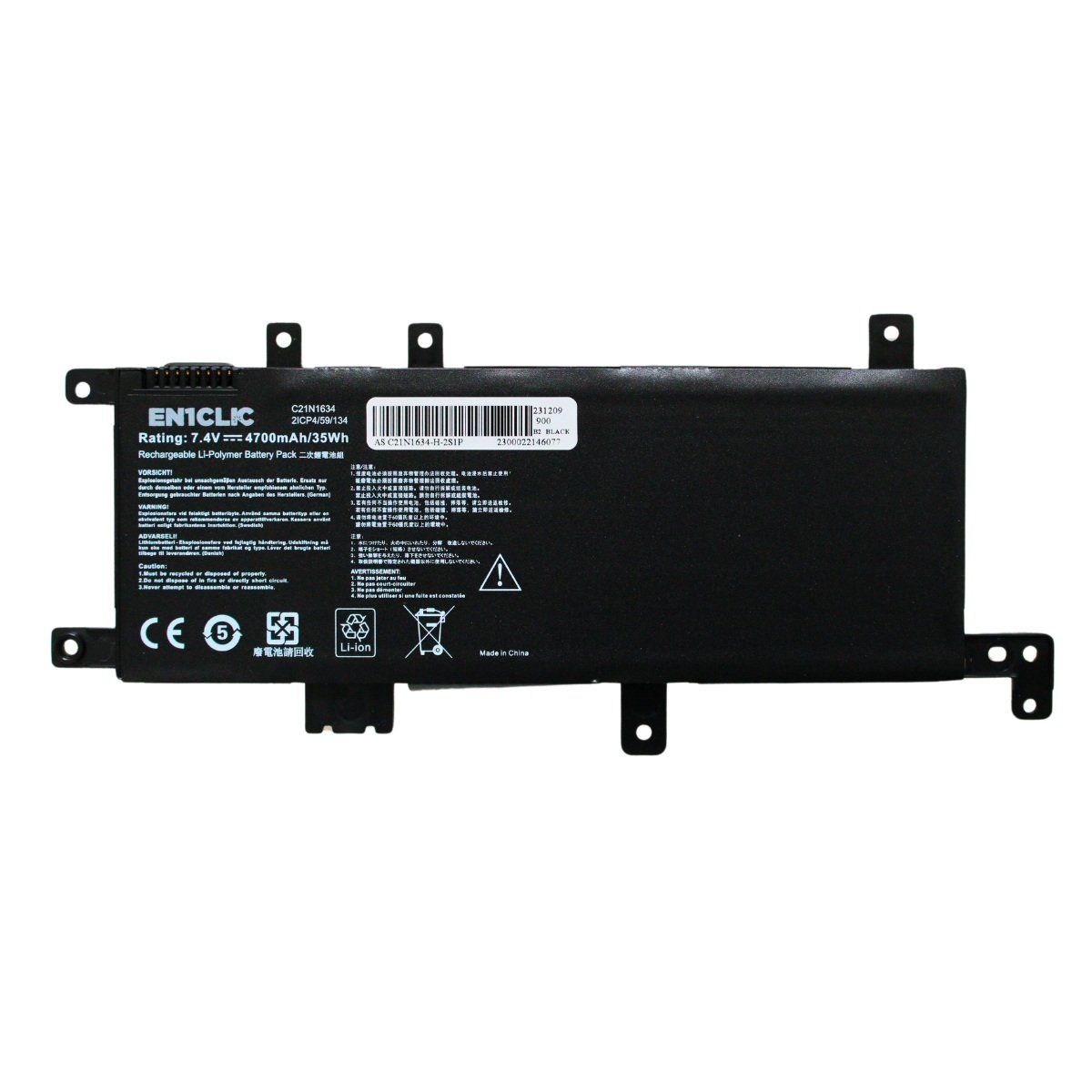 ASUS - Batería Para Laptop Asus C21N1634 X542 Capacidad Real