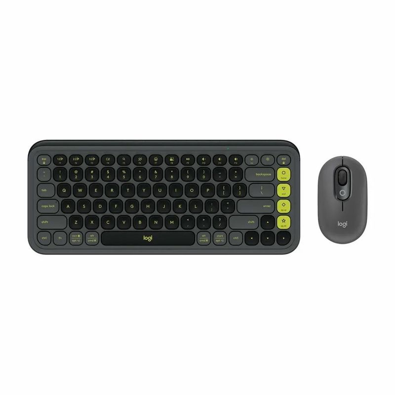 LOGITECH - TECLADO LOGITECH+MOUSE POP ICON BLUETOOTHWIRELESS SP COPILOT GRAPHITE