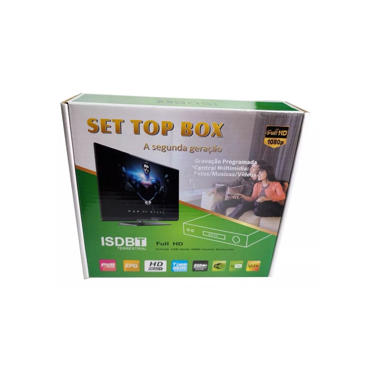 GENERICO - Sintonizador Decodificador Genérico Tv Digital Hd 1080p