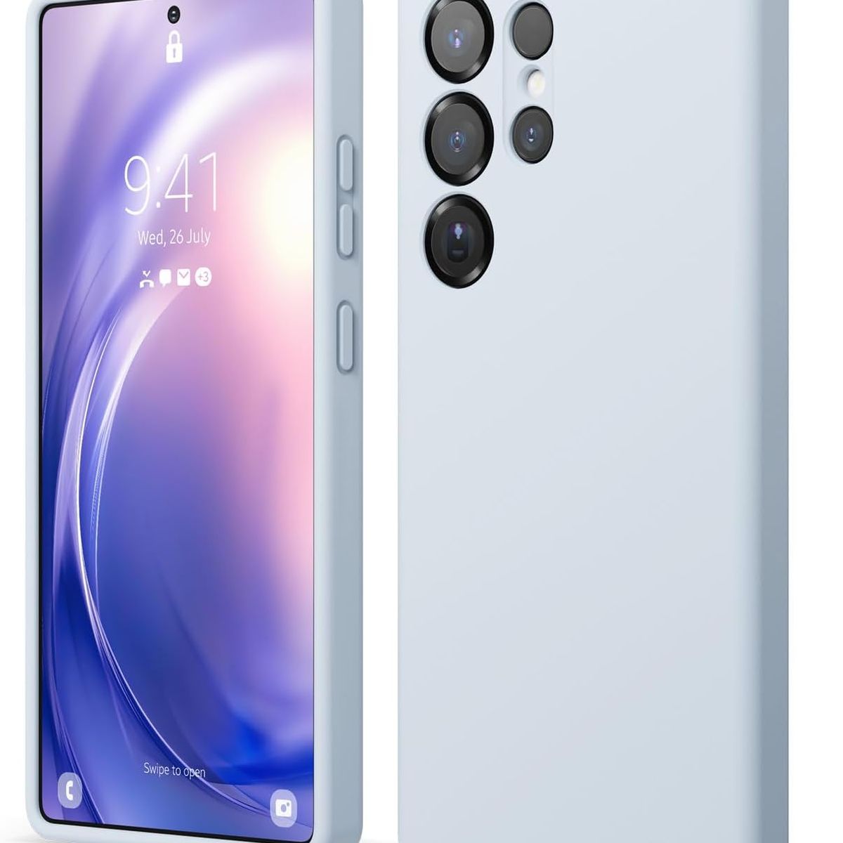 GENERICO - Case Silicona para Samsung S25 Ultra - Celeste