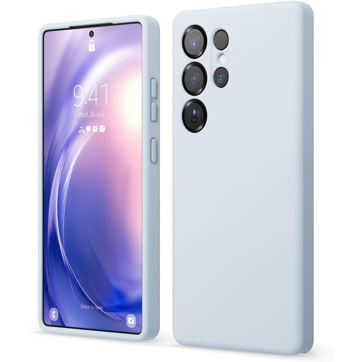 GENERICO - Case Silicona para Samsung S25 Ultra - Celeste