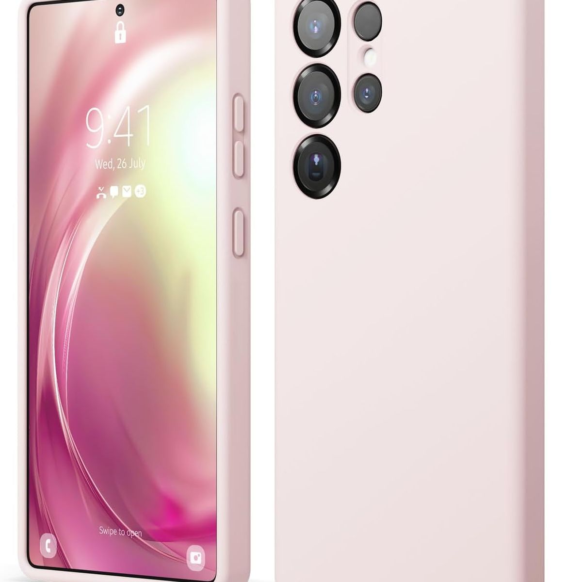 GENERICO - Case Silicona para Samsung S25 Ultra - Rosado