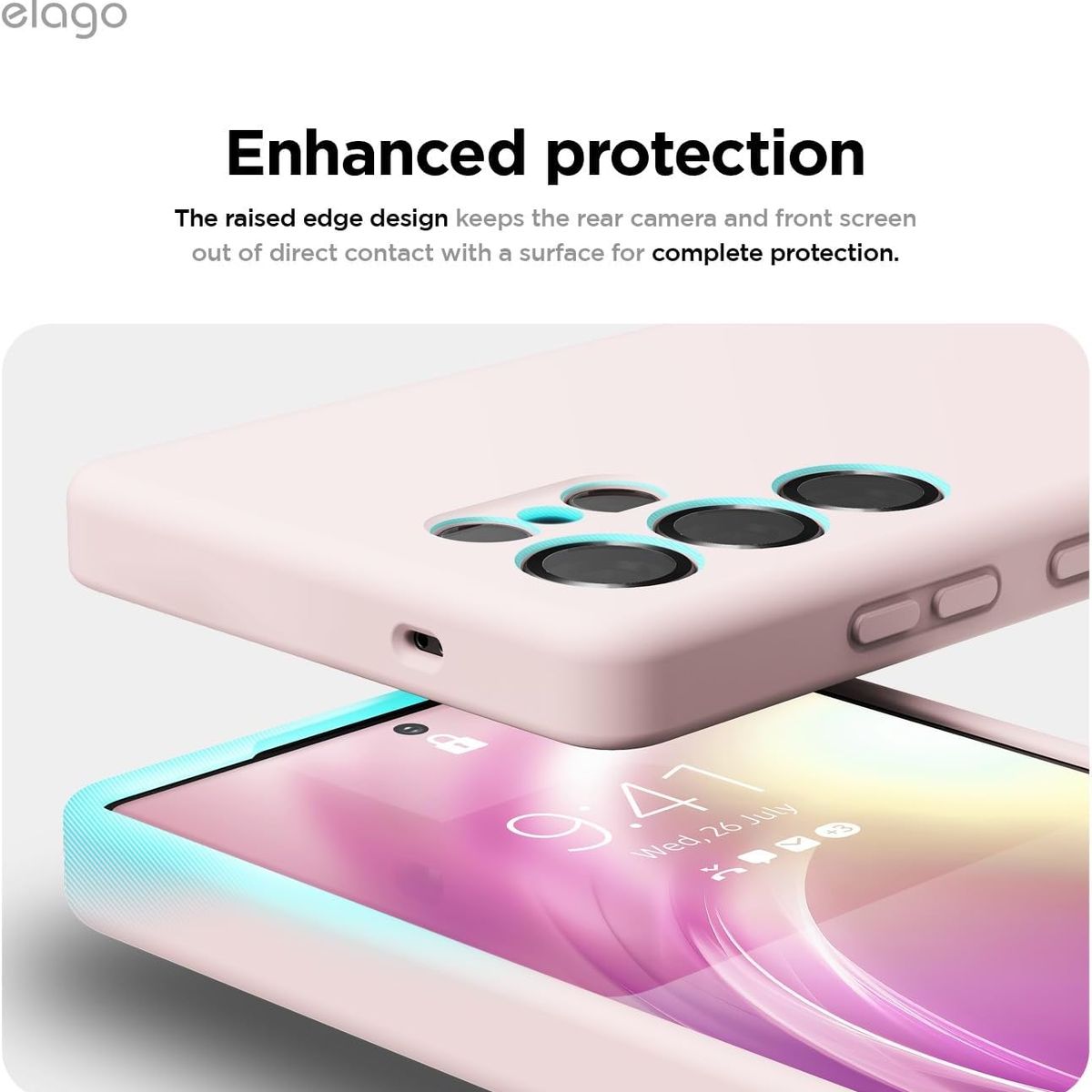 GENERICO - Case Silicona para Samsung S25 Ultra - Rosado