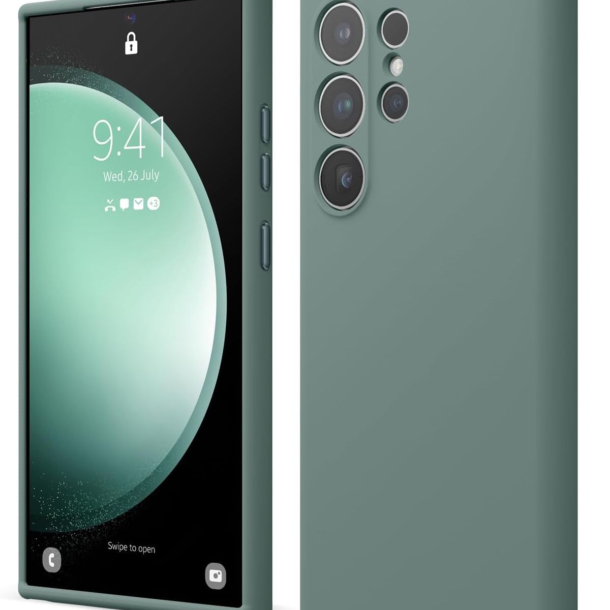 GENERICO - Case Silicona para Samsung S25 Ultra - Verde Militar