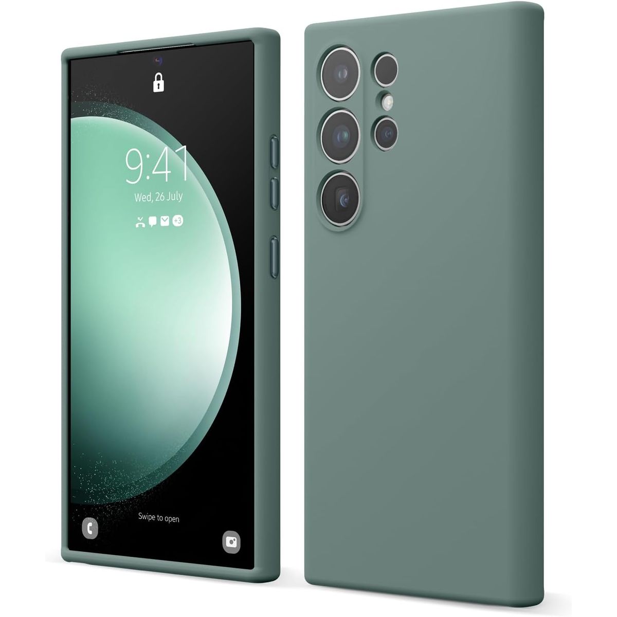 GENERICO - Case Silicona para Samsung S25 Ultra - Verde Militar