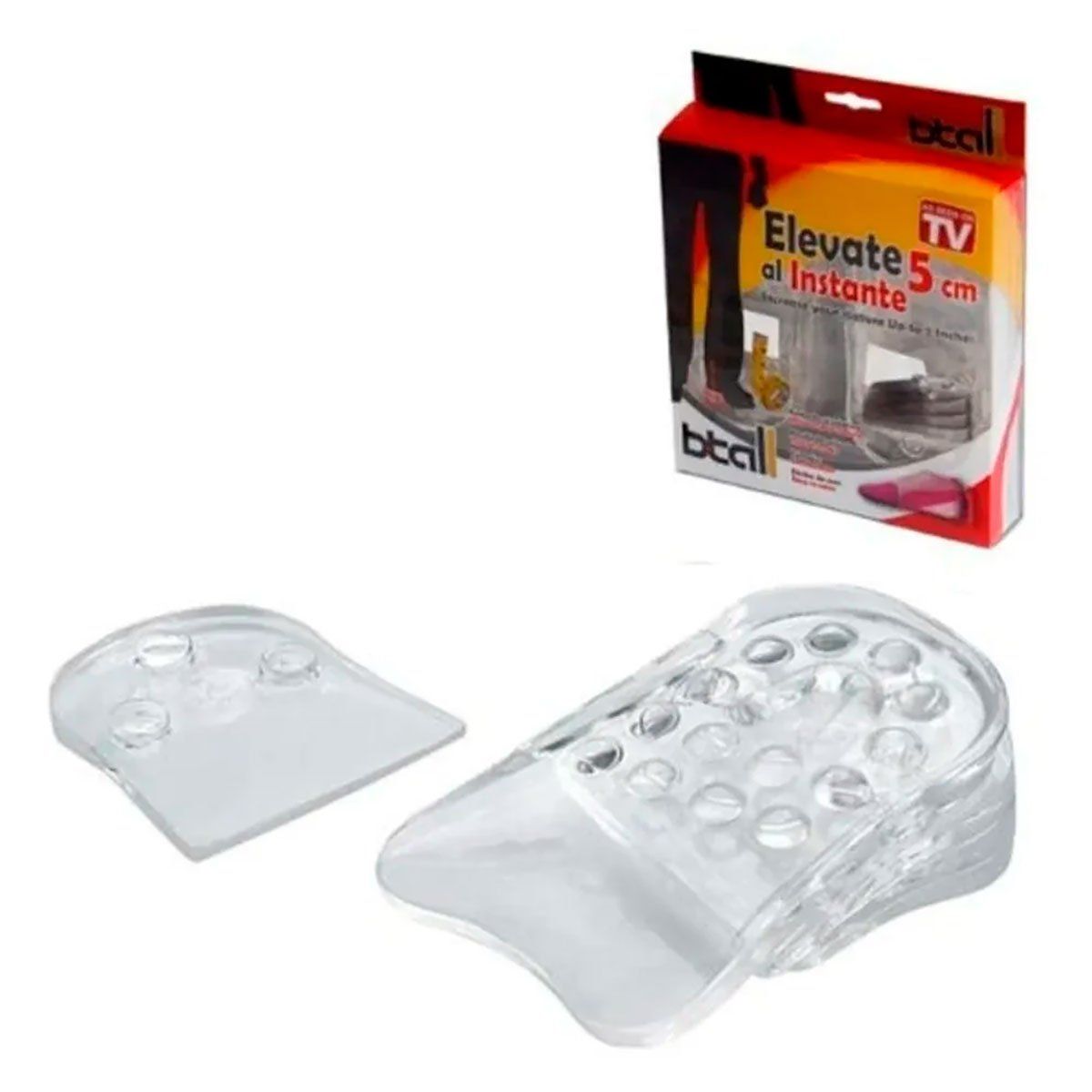 GENERICO - Plantilla Gel Elevador de altura hasta 5cm Transparente