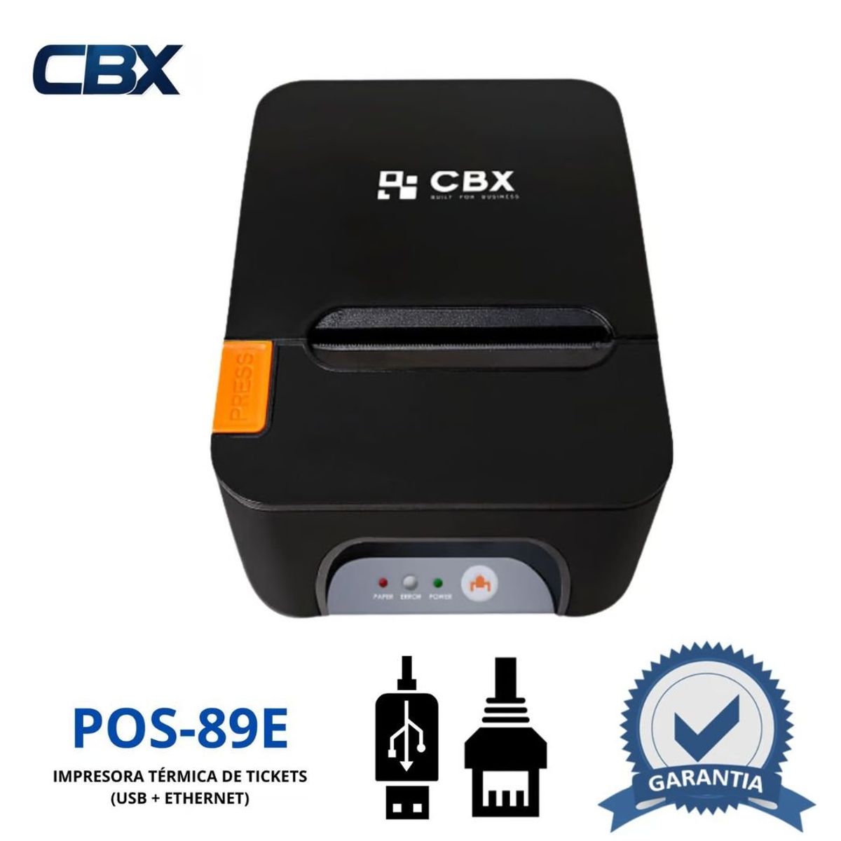 GENERICO - Impresora térmica de tickets POS-89E USB + ETHERNET