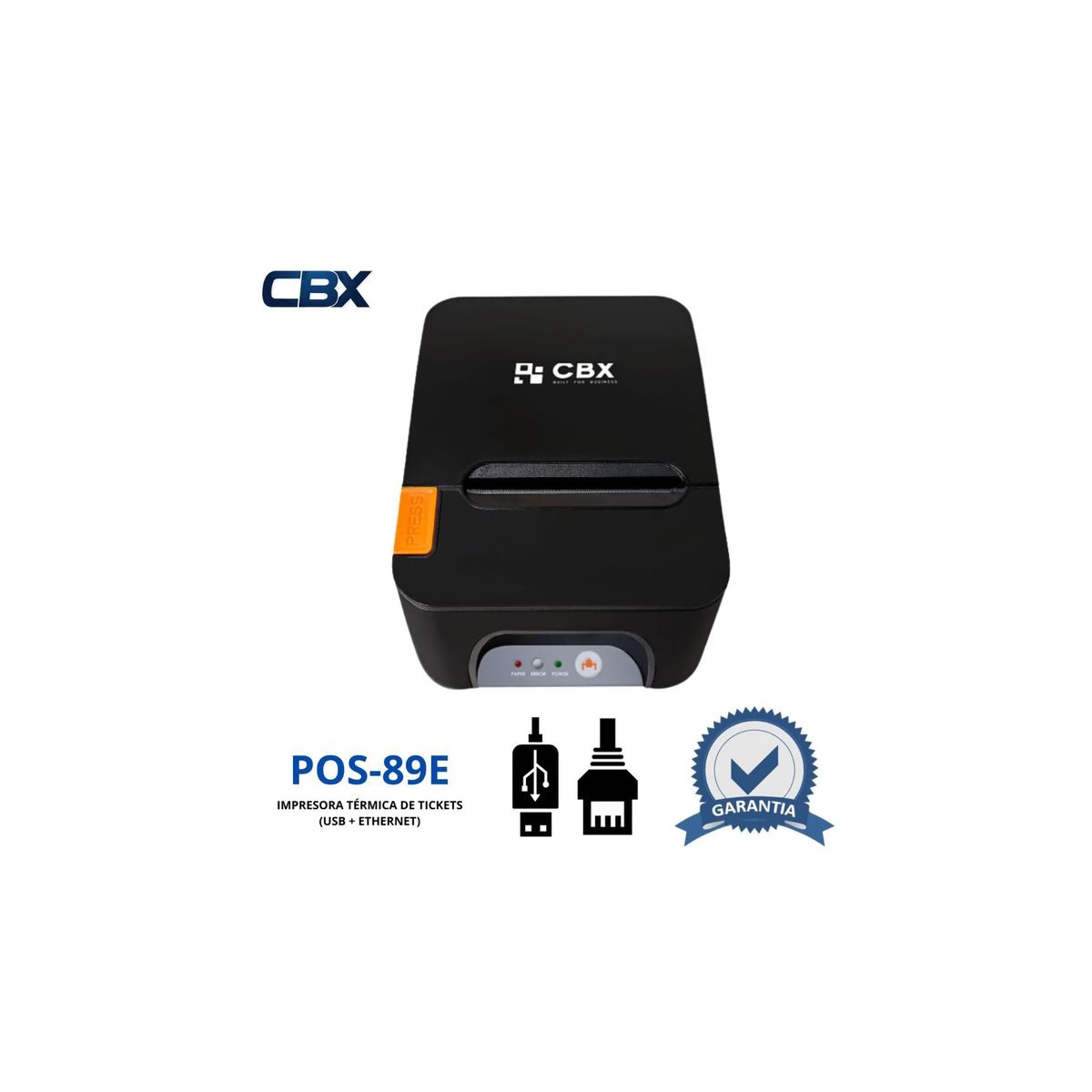 GENERICO - Impresora térmica de tickets POS-89E USB + ETHERNET