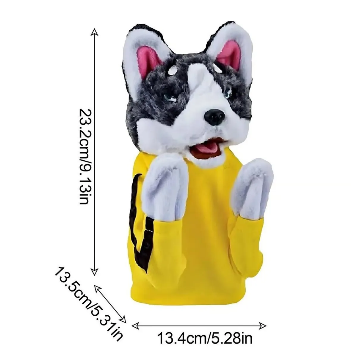 GENERICO - Perro Husky Boxeador de Peluche con Sonido