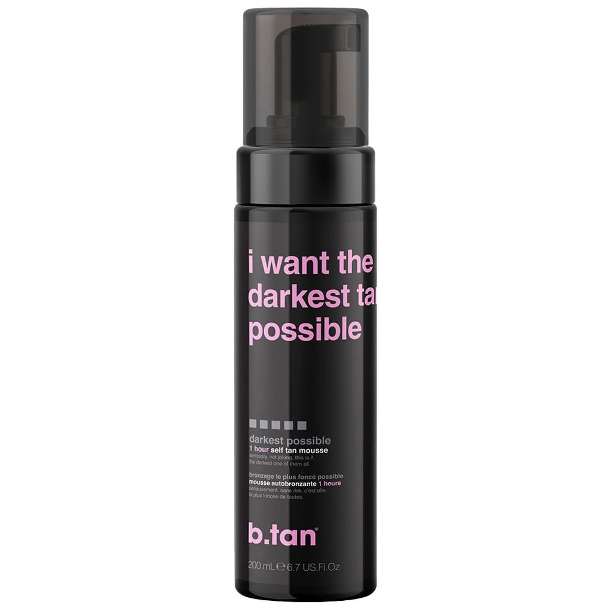 B TAN - Mousse autobronceador I Want The Darkest Tan Possible 200 ml B Tan