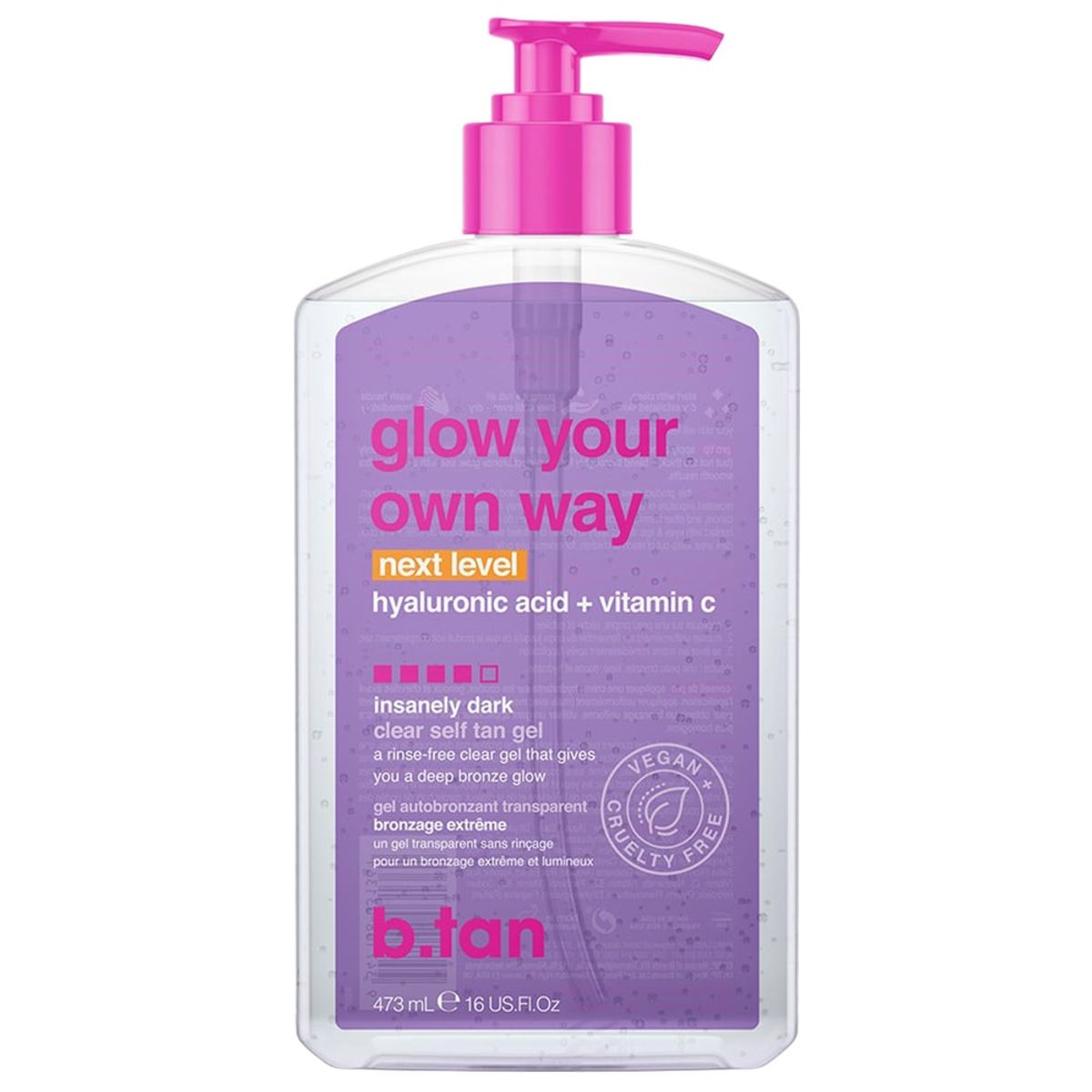 B TAN - Gel autobronceador Glow Your Own Way 473 ml B Tan