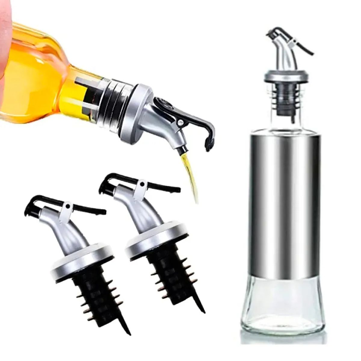 GENERICO - Dispensador de Aceite Cubierta Acero 300ml