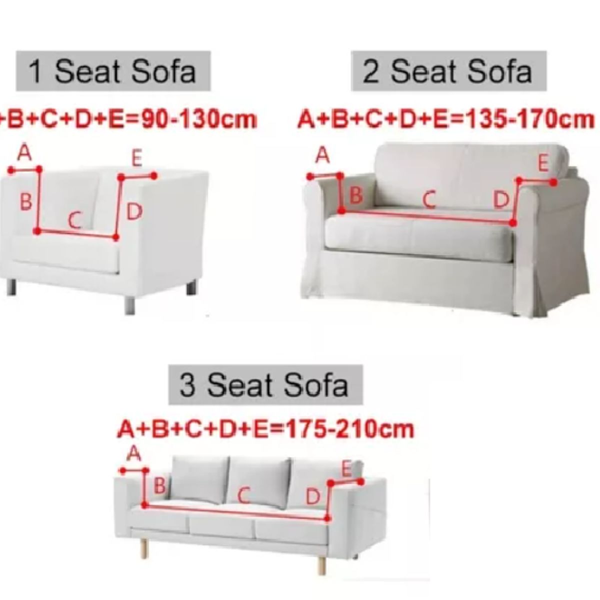 GENERICO - Set Fundas para muebles 3, 2, 1 - CREMA / MODELO GALLETA