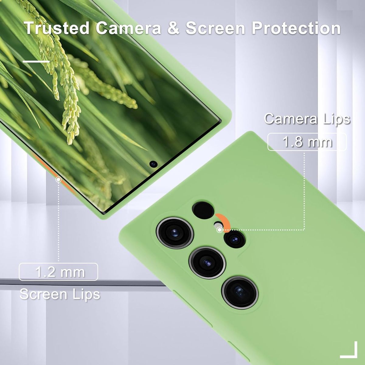 GENERICO - Case Silicona para Samsung S25 Ultra - Verde Agua