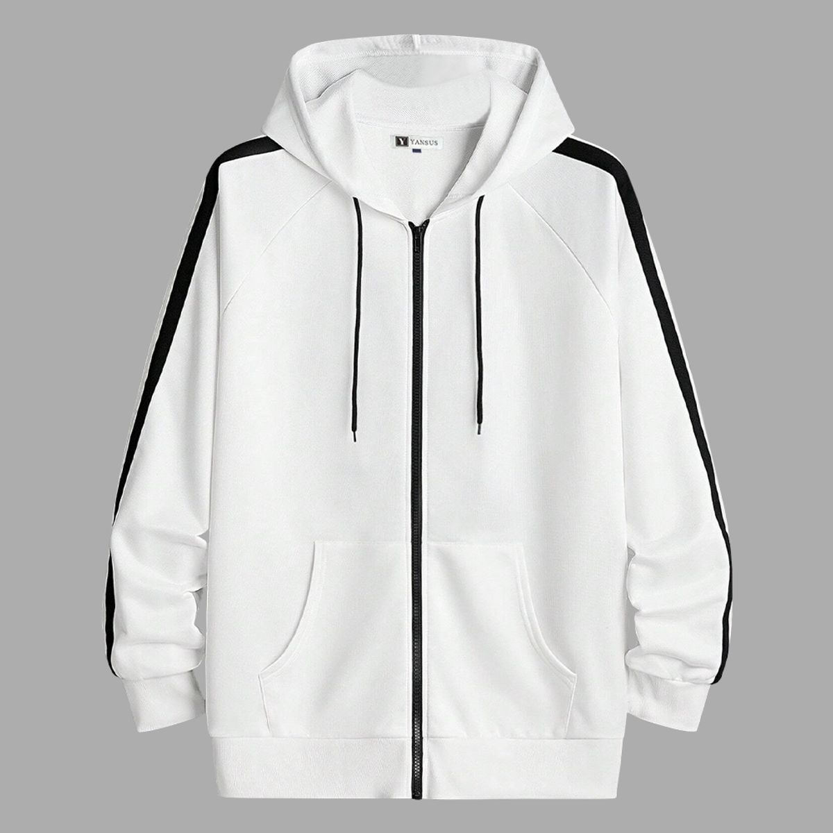 YANSUS - Polera Hombre Yansus Blanco Rayas