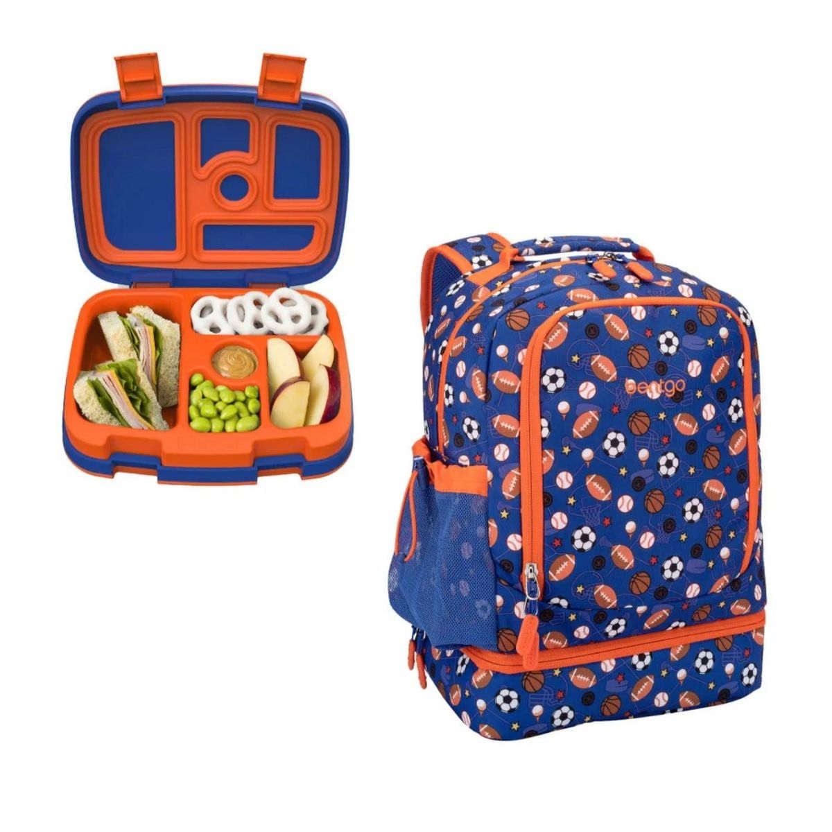 BENTGO - Set Mochila 2 en 1 y Lonchera Bentgo Kids - Balones