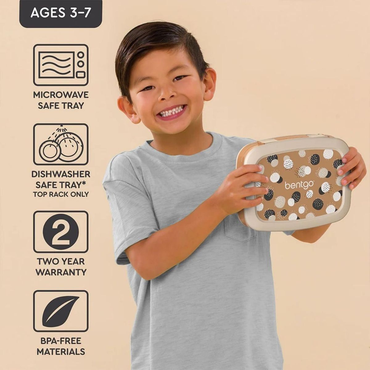 BENTGO - Set Tomatodo y Lonchera Bentgo Kids - Dots