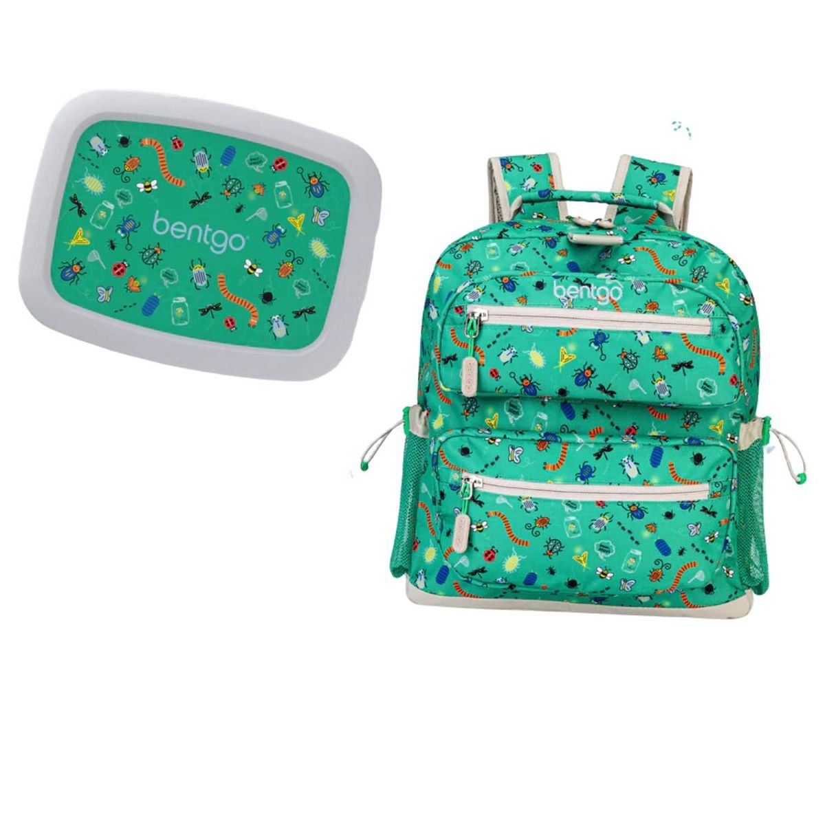 BENTGO - Set Lonchera y Mochila Escolar Bentgo Kids - Bugs