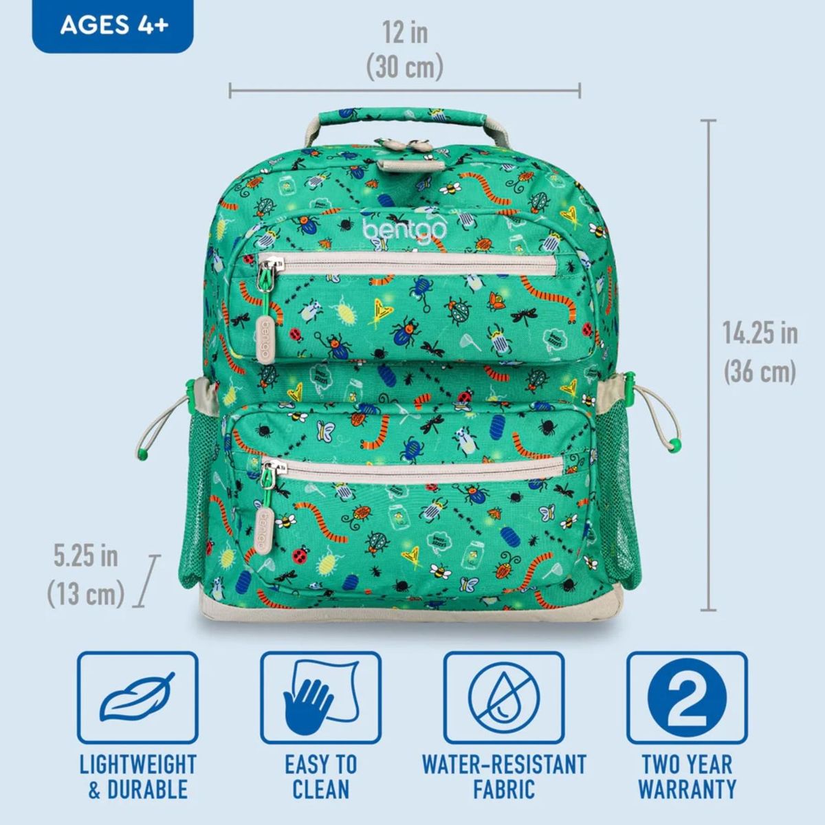 BENTGO - Set Lonchera y Mochila Escolar Bentgo Kids - Bugs
