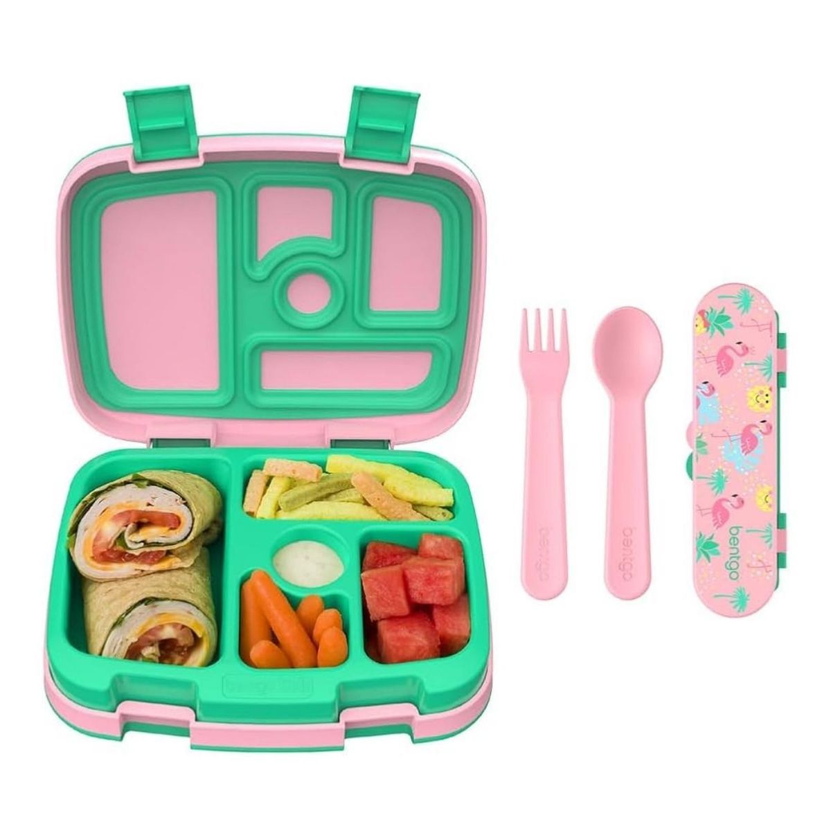 BENTGO - Lonchera y Set de Cubiertos Bentgo - Tropical