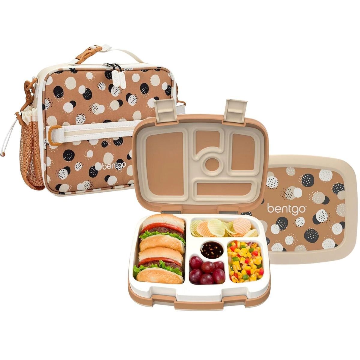 BENTGO - Set Lonchera y Porta Lonchera Bentgo Kids Whimsy & Wonder - Dots