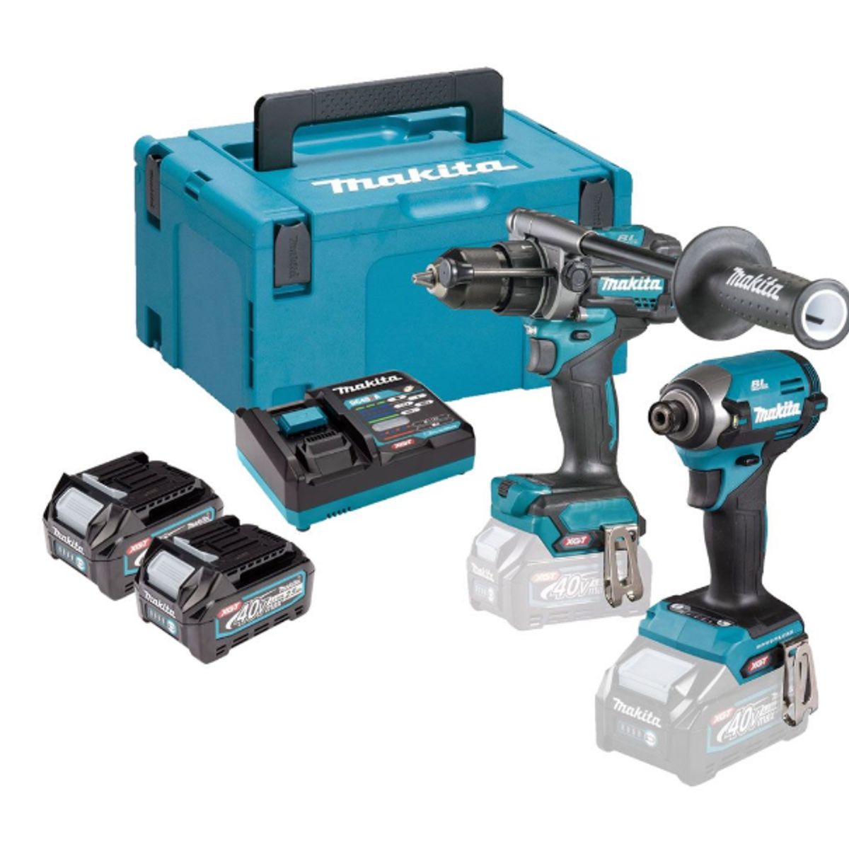 MAKITA - Taladro combinado +Destornillador de impacto XGT de 40V
