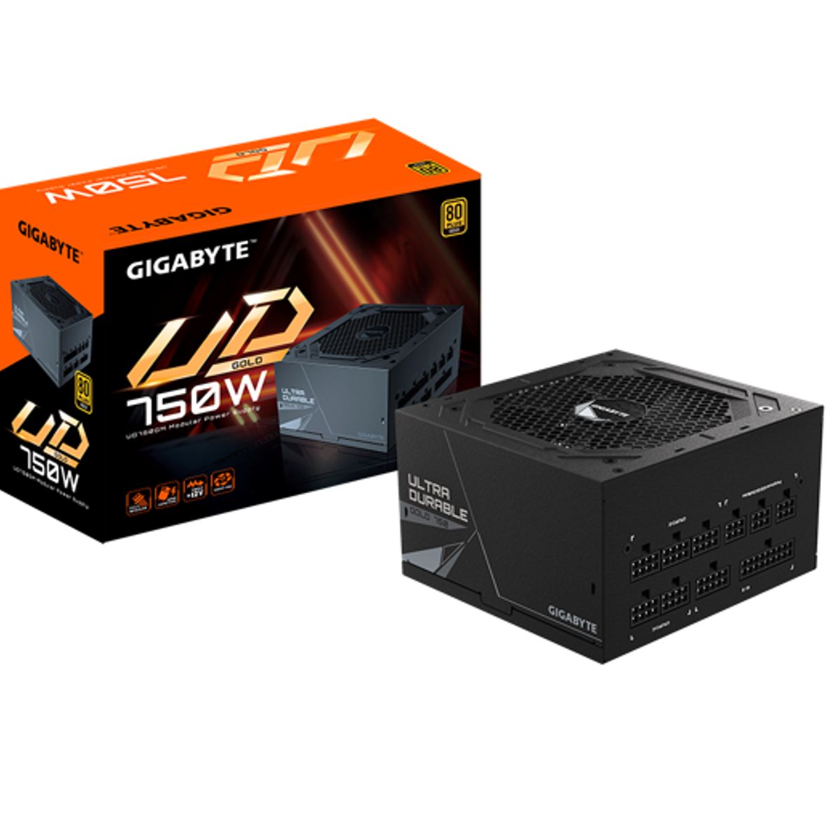GIGABYTE - Fuente de alimentación Gigabyte GP-UD750GM 80 Plus Gold 750 Watts Full Modular
