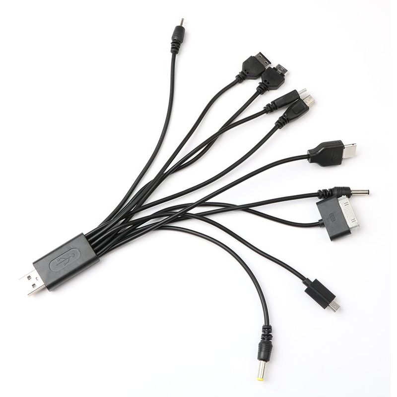 GENERICO - Cargador universal pulpo 10 en 1 - negro…