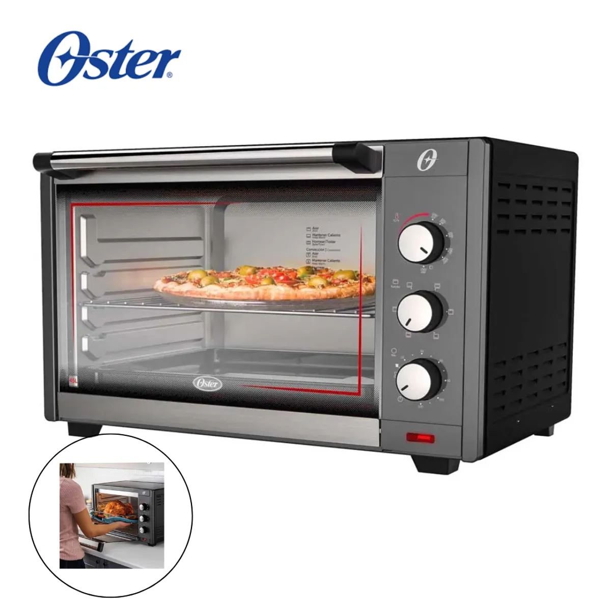 OSTER - Horno eléctrico Oster 45L con tecnología de convección TSSTTV0045