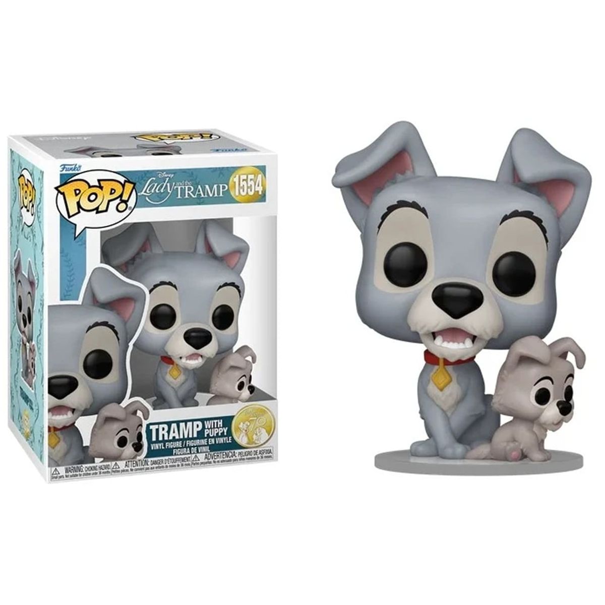 FUNKO - Funko Pop La Dama y El Vagabundo - Vagabundo con cachorrito