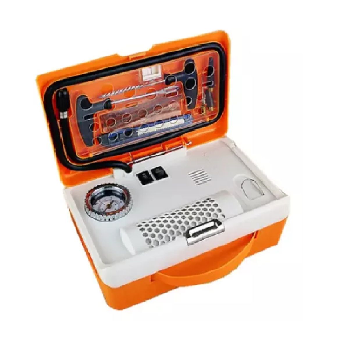 GENERICO - Compresor Neumático set completo - Inflador De Llanta