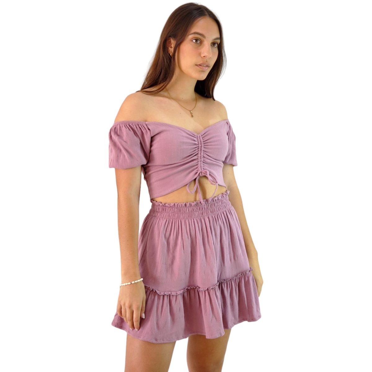 GENERICO - Conjunto Top y Falda Mujer Smile Unifit