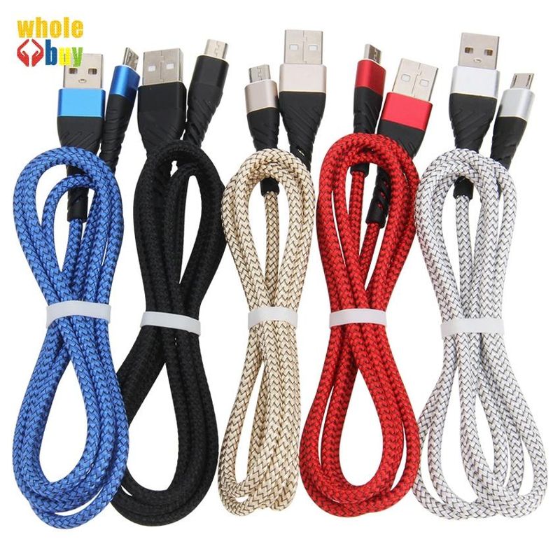 GENERICO - cable de datos micro tipo V8 2en 1 de pescado triturado tela trenzada