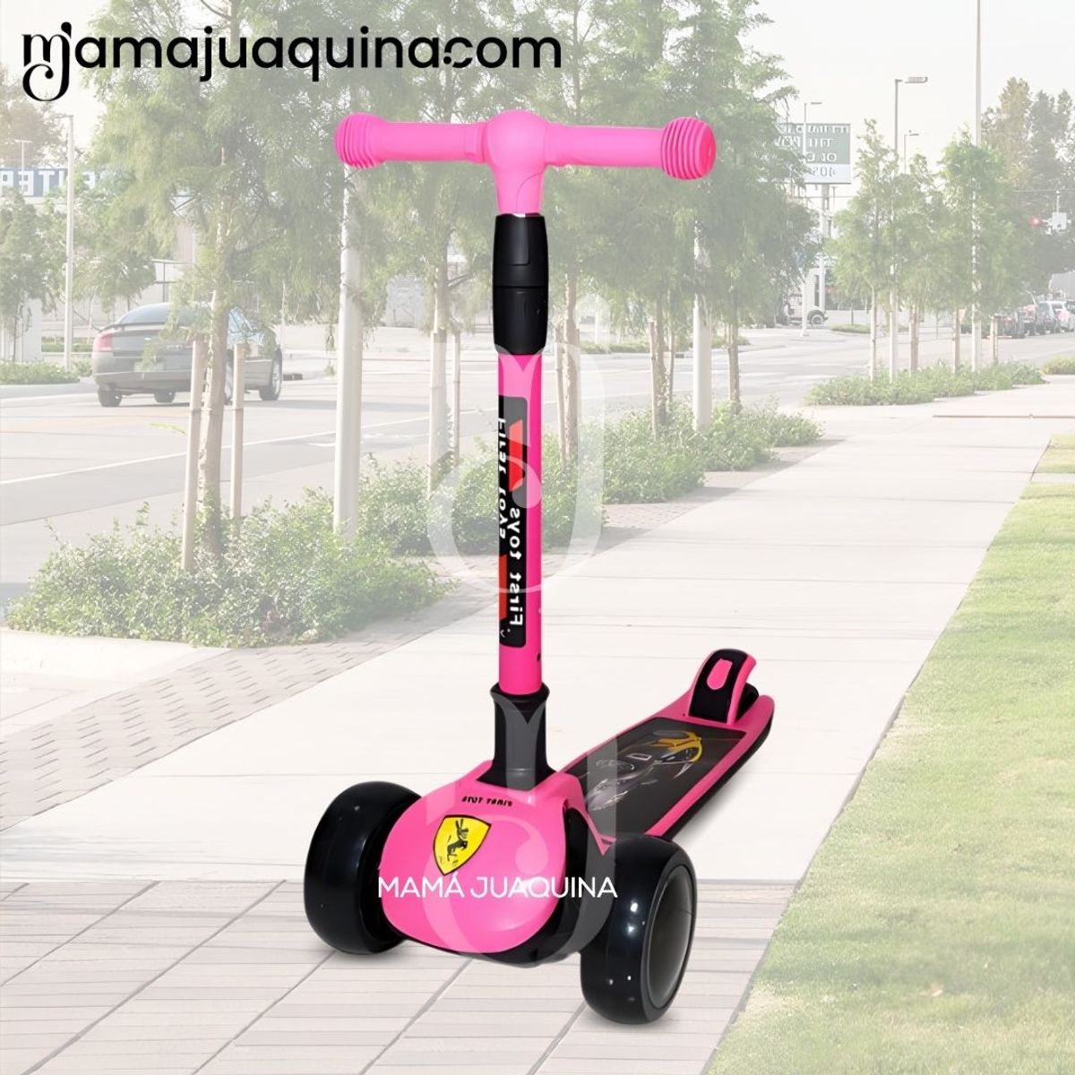 FIRST TOY - Scooter para Niños «FERRAR» Pink