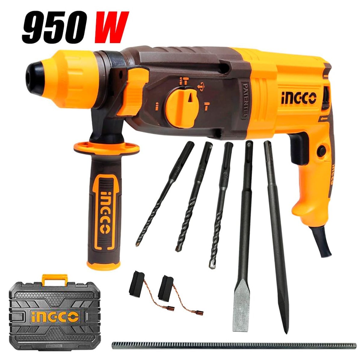 INGCO TOOLS - ROTOMARTILLO SDS-PLUS PROFESIONAL INGCO RGH9528 950W 25J 28MM 3KG