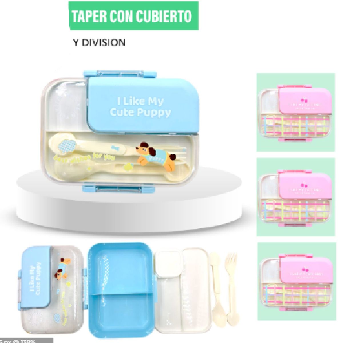 GENERICO - TAPER CON CUBIERTO CON DIVISIONES